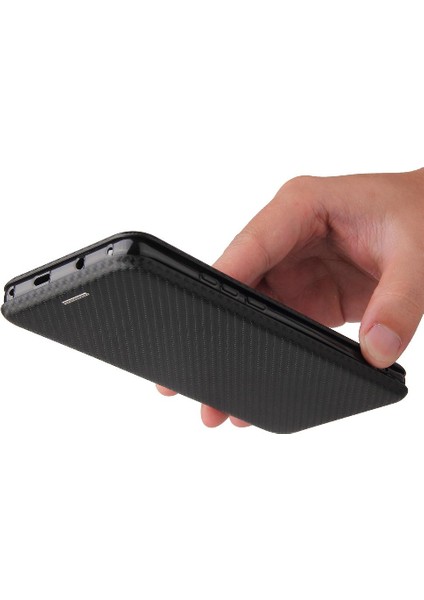 Kart Tutucu Kickstand Manyetik Karbon Fiber ile Huawei P50 Pro Için Kılıf (Yurt Dışından) fırsatları