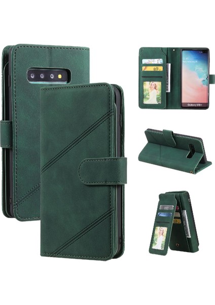 Samsung Galaxy S10 Artı Cüzdan Flip Folio Kart Tutucu Kickstand (Yurt Dışından)