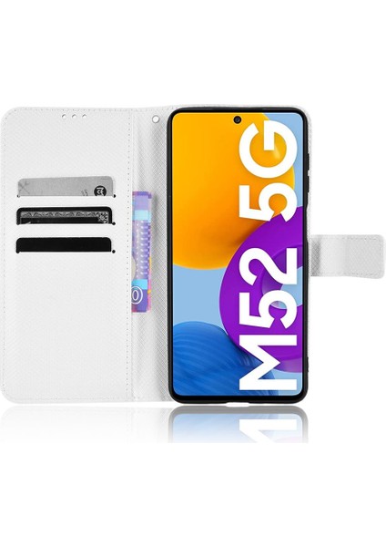Samsung Galaxy M52 5g Kickstand Manyetik Cüzdan Kart Tutucu Kapak (Yurt Dışından)