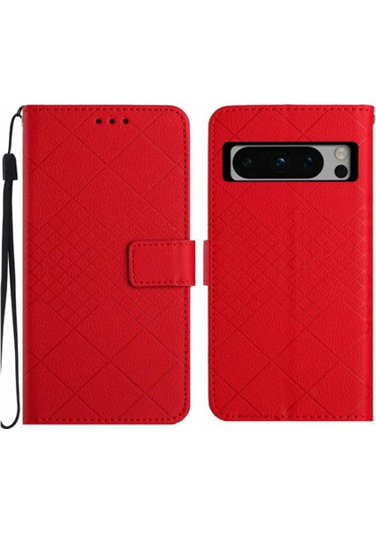 Google Piksel 8 Pro Için Flip Case Manyetik Kapak Cüzdan Pu Deri ile (Yurt Dışından)
