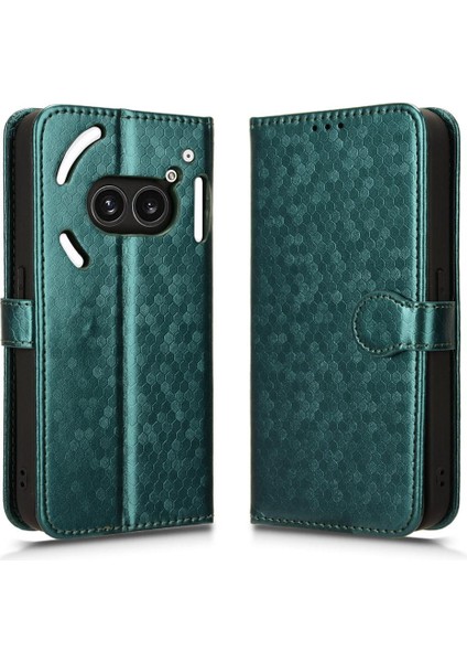 Nothing Kılıf Telefon 2A Geometrik Desen Deri Cüzdan Kapak Manyetik (Yurt Dışından)