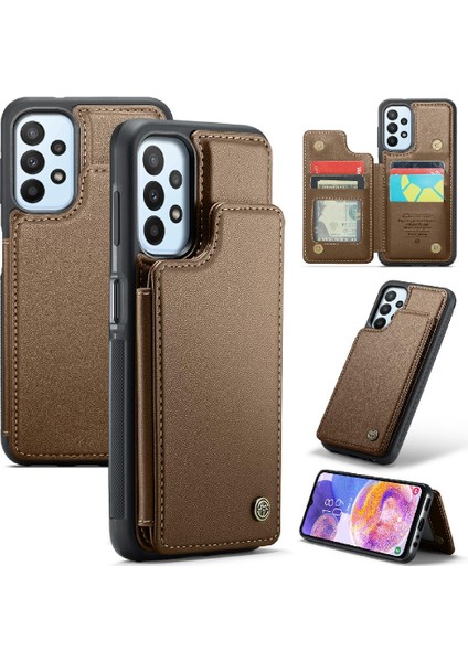 Samsung Galaxy A23 4g/5g Kart Tutucu Pu Deri Için Caseme Cüzdan Kılıf (Yurt Dışından)