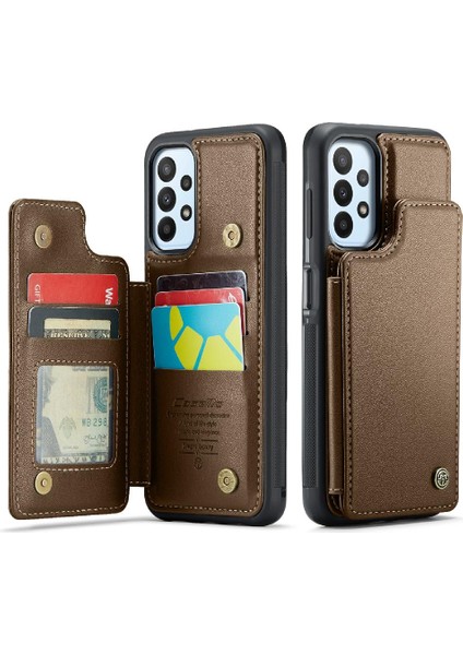 Samsung Galaxy A23 4g/5g Kart Tutucu Pu Deri Için Caseme Cüzdan Kılıf (Yurt Dışından)
