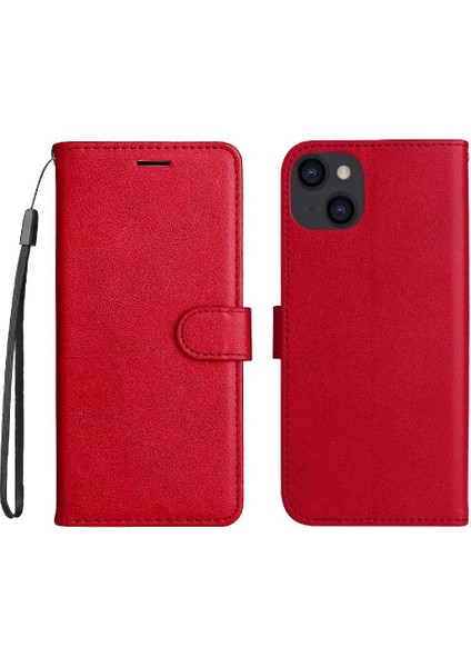 Kart Yuvası ile iphone 14 Için Flip Case Artı Yüksek Kaliteli Deri Klasik (Yurt Dışından)