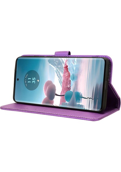 Motorola Kenar 40 Neo 5g Için Kılıf Kickstand Kart Tutucu Manyetik Cüzdan (Yurt Dışından) modelleri