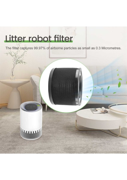TT-AP001 / VA-EE014 Hava Temizleyicileri Için Uyumlu 2 Paket Yedek 3'ü 1 Arada Hepa Hava Filtreleri (Yurt Dışından)