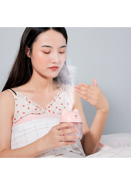 150ML Ultrasonik Hava Nemlendirici Aromalı Uçucu Yağ Difüzör Ev Araba Için USB Sisleyici Mist Maker ile LED Gece Lambası Açık Mavi (Yurt Dışından)