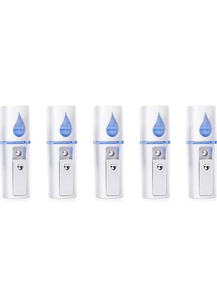 Ayna Beyaz ile 5x Taşınabilir Nano Mister Mini Vapur Atomizasyon Kirpik Uzantıları (Yurt Dışından)