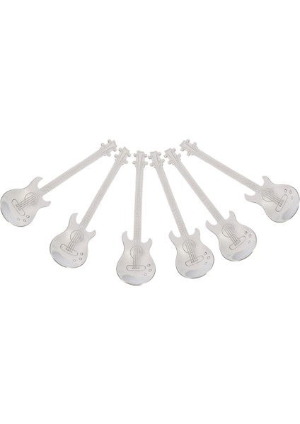 Gitar Kahve Kaşığı 18'li Paket Sevimli Kaşık Paslanmaz Çelik Çay Kaşığı Karıştırma Kaşığı Gitar Şekilli (Gümüş) (Yurt Dışından) indirimleri