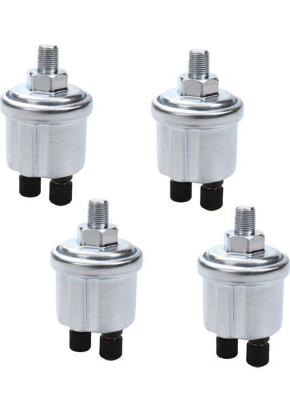 4x Evrensel Vdo Yağ Basınç Sensörü 0 Ila 10 Bar 1/8 Npt Jeneratör Parçası 10MM Mürettebat Fişi Alarm Basınç Sensörü (Yurt Dışından)