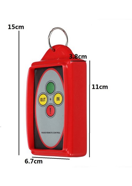 12 V 24 V 433 Mhz Vinç Kablosuz Uzaktan Kumanda Anahtarı Kiti Evrensel Kamyon Alıcı Modülü Verici (Yurt Dışından)