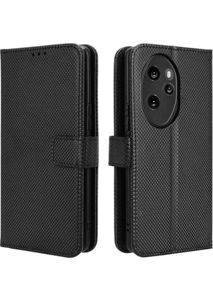 Onur Için Kılıf 100 Pro 5g Kickstand Manyetik Cüzdan Kart Tutucu Kapak (Yurt Dışından) modelleri