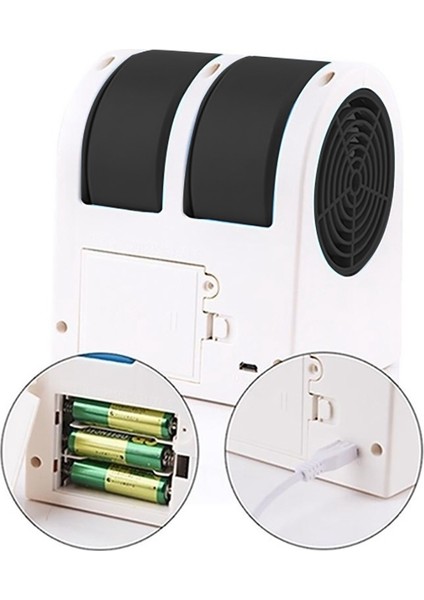 Mini Klima 3'ü 1 Arada Fan Nemlendirici Arıtma Ev/dış Mekan Usb/ Güçlendirilmiş Taşınabilir Sessiz Hava Soğutucu (Yurt Dışından)