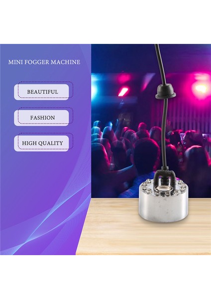 Mini Mist Maker, 12 LED Mister Sisleyici Su Çeşmesi Gölet Sis Makinesi  Cadılar Bayramı, Noel Için Hava Nemlendirici (Yurt Dışından)