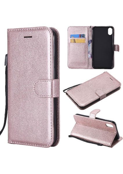 Iphone Xr Iş Cüzdan Telefon Kılıfı Için Flip Case Yüksek Kalite Deri (Yurt Dışından)