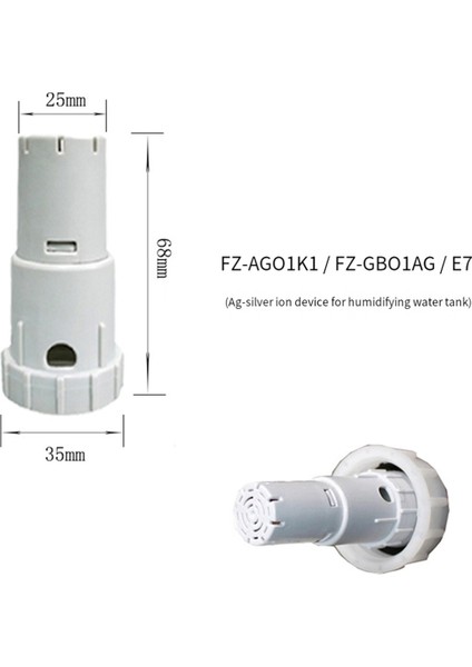 Keskin Arıtma Nemlendirici Filtre Ekranı Için 2x Hava Hepa Filtresi FZ-Z380MFS FZ-Y80MFF + Iyon FZ-AG01K1 (Yurt Dışından)