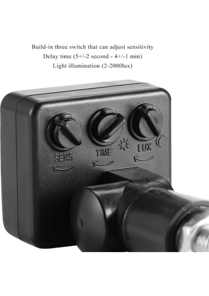4x 220V Mini Insan Vücudu Kızılötesi Sensör Kızılötesi Vücut Sensörü Anahtarı LED Projektör Pır Hareket Sensörü Ayarlanabilir Siyah (Yurt Dışından)