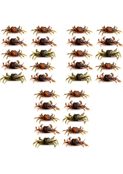 30 Adet Yengeç Yemi, 3D Simülasyon Yengeç Yumuşak Yem Sivri Kanca, Deniz Balık Yemi Tokası, Deniz Balığı Olta Takımı Araçları (Yurt Dışından)