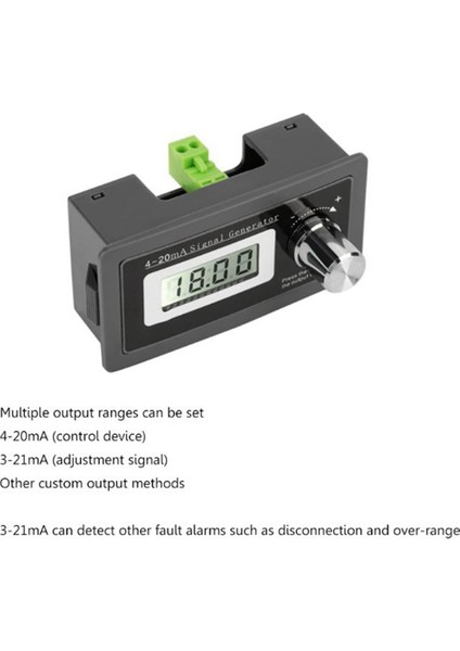 2x 2-Wire 4-20MA Akım Döngü Sinyal Jeneratörü Panele Monte Akım Dönüştürücü Desteği 2,3,4 Tel A0KF (Yurt Dışından)