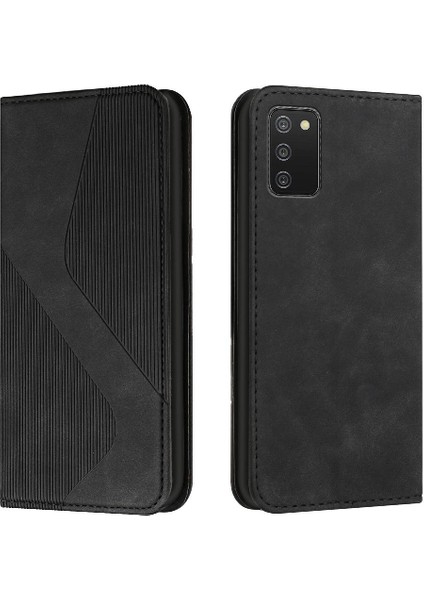Samsung Galaxy A03S Manyetik Pu Deri Folio Kapak Cüzdan Kart (Yurt Dışından)