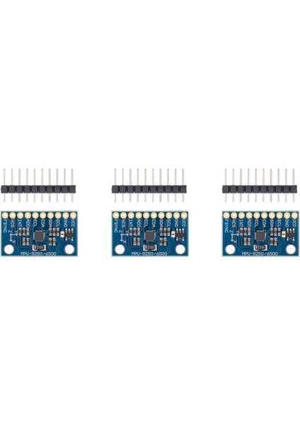 3x MPU-9250 -9250 9 Eksenli Sensör Modülü I2C/SPI Iletişim Thriaxis Jiroskop + Üç Eksenli Ivme Ölçer (Yurt Dışından)