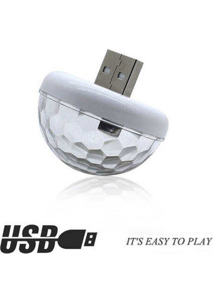 3x Çok Renkli USB LED Araç Iç Aydınlatma Lambası Atmosfer Işığı Neon Lambalar Ses Sensörü Dj Işığı (Yurt Dışından)