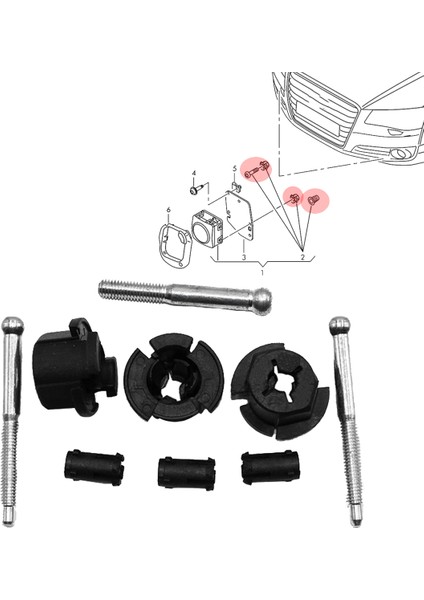 Golf Için Kontrol Sistemi Mesafe Sensörü Donanım Kiti 4H0998561 - A3 A4 A5 A6 A7 A8 Q5 Rs4 Için (Yurt Dışından)