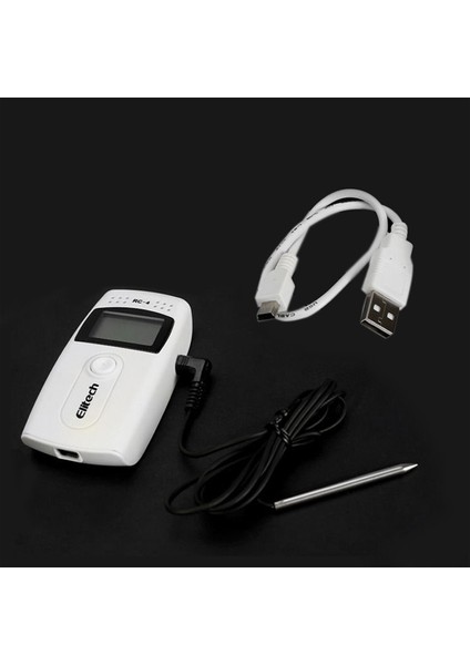 Rc-4 USB Sıcaklık Veri Kaydedici Datalogger Kaydedici Harici Sensör 16000 Nokta (Yurt Dışından)