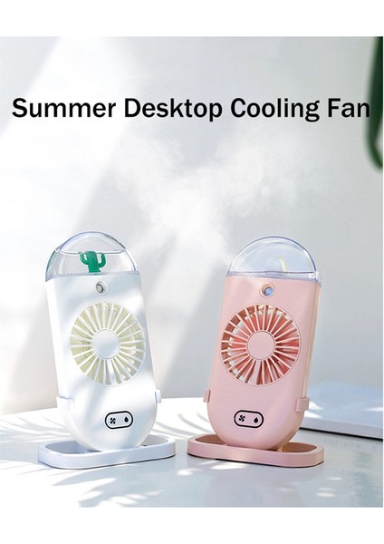 Taşınabilir El Tipi Sisleme Fanı, Şarj Edilebilir Kişisel Bay Fan, Dış Mekan Beyazı Için Çalıştırılan Sis Fanı (Yurt Dışından)