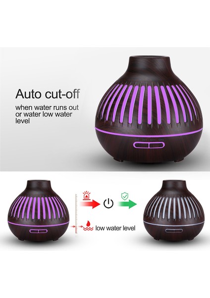Elektrikli Aroma Hava Difüzörü Ahşap Tahıl Ultrasonik Hava Nemlendirici Uçucu Yağ Aromaterapi Mist Maker Abd Plug (Yurt Dışından) modelleri