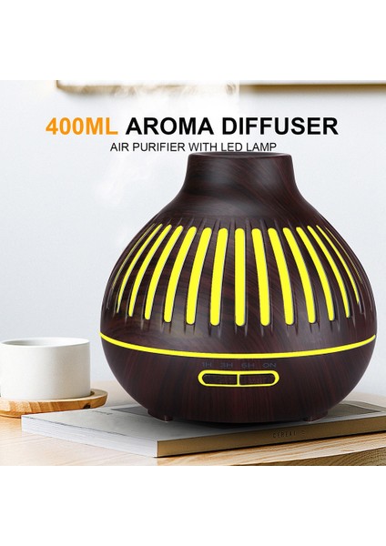 Elektrikli Aroma Hava Difüzörü Ahşap Tahıl Ultrasonik Hava Nemlendirici Uçucu Yağ Aromaterapi Mist Maker Abd Plug (Yurt Dışından) indirimleri