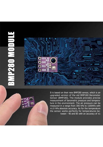 2 In 1 BMP280 5 V I2C Spı Dijital Sensör Sıcaklık Barometrik Hava Basıncı Modülü 10 Adet Için (Yurt Dışından) fırsatları