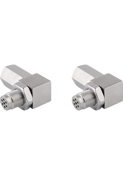 2x Evrensel O2 Oksijen Sensörü Adaptörü 90° Derece 02 Tapa Uzatma Katalitik Genişletici Ara Parça M18X1.5 Sabit Kontrol Motoru (Yurt Dışından)