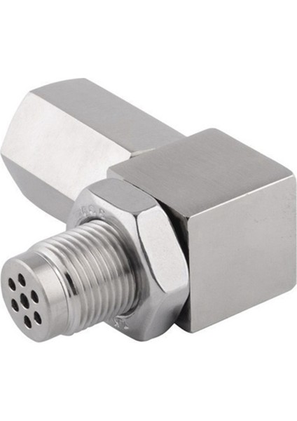 2x Evrensel O2 Oksijen Sensörü Adaptörü 90° Derece 02 Tapa Uzatma Katalitik Genişletici Ara Parça M18X1.5 Sabit Kontrol Motoru (Yurt Dışından)