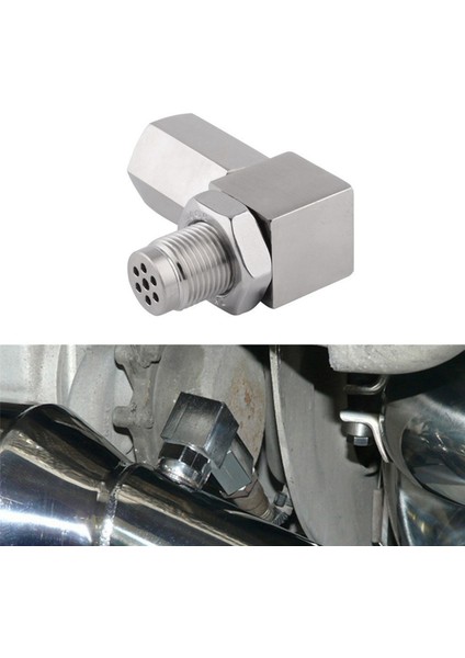 2x Evrensel O2 Oksijen Sensörü Adaptörü 90° Derece 02 Tapa Uzatma Katalitik Genişletici Ara Parça M18X1.5 Sabit Kontrol Motoru (Yurt Dışından)