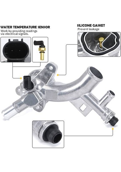 Cruze, Sonic ve 1.4l Için Motor Soğutma Sıvısı Muhafazası Su Çıkışı Alüminyum Hortumlu - 25193922, 13251447 (Yurt Dışından) fiyatları
