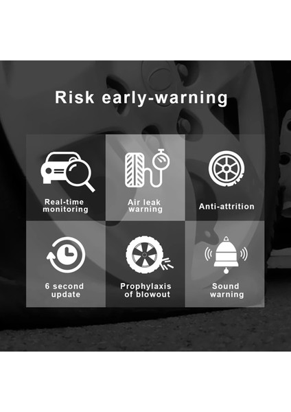 2x Araç Tpms Lastik Basıncı Izleme Sistemilastik Basıncı Dijital LCD Ekran Oto Güvenlik Alarm Sistemleri (Yurt Dışından) fırsatları