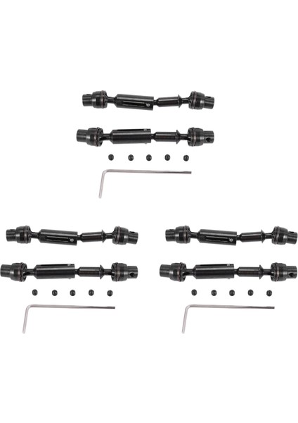 6x Metal Ön Arkadan Çekişli Motosiklet Mili 1/16 B36 B16 C1 C14 C24 B24 Kamyon Rc Araba Yedek Parçaları (Yurt Dışından)