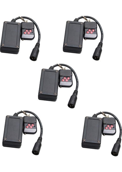 5x Taşınabilir 3 Pins Xlr Kablosuz Uzaktan Kumanda Alıcısı Duman Sis Makinesi Dj Sahne Kontrol Reseptör Sisleme 400 W (Yurt Dışından)