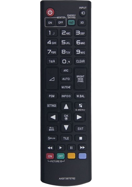 AKB73975762 Için Tv Uzaktan Kumandası, Geliştirilmiş Kızılötesi Tv Uzaktan Kumandası, Akıllı Tv Için Uzaktan Kumandanın Değiştirilmesi (Yurt Dışından)