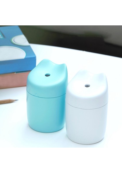 Yeni Nemlendirici Sevimli Hayvan Aromaterapi Öğrenci Versiyonu Araba Mini USB Masaüstü Sessiz Hediye Nemlendirici Beyaz (Yurt Dışından)