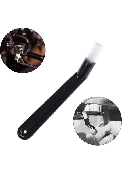 Kahve Makinesi Temizleme Fırçası Naylon Kıllı Plastik Saplı Fırça Espresso Fırçası Kahve Temizleme Aleti - 30'lu Set (Yurt Dışından)