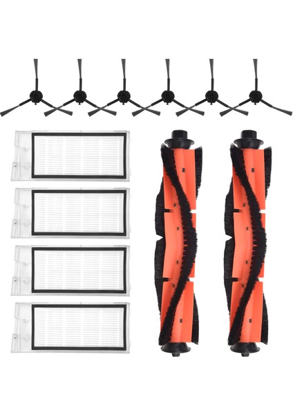 Roidmi Eve Için 12 Pcs Plus Robot Vakum Süpürge Ana Fırça Hepa Filtre Yan Fırçası Yedek Aksesuarlar Parçalar (Yurt Dışından)