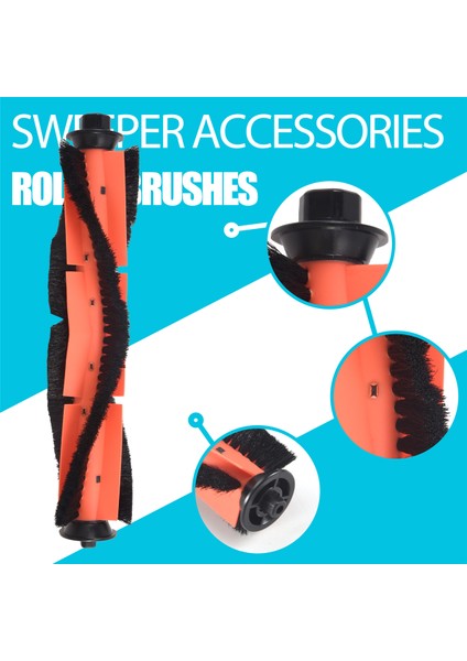Roidmi Eve Için 12 Pcs Plus Robot Vakum Süpürge Ana Fırça Hepa Filtre Yan Fırçası Yedek Aksesuarlar Parçalar (Yurt Dışından)