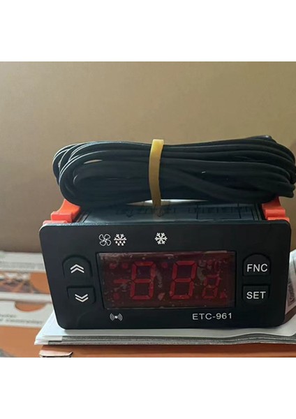 ETC-961 Termostat Sıcaklık Kontrol Cihazı Nem Kontrolü Termometre Higrometre Soğutma Alarmı 220 V Sensör (Yurt Dışından)