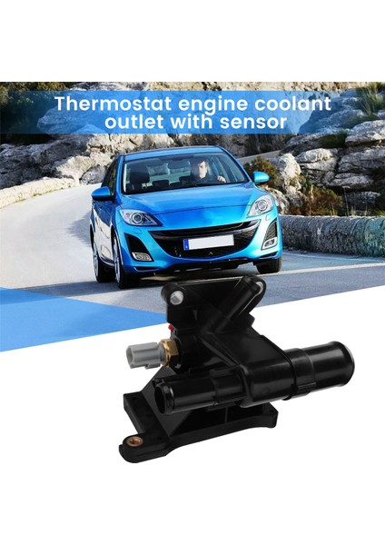 Yeni Termostat Motor Soğutma Suyu Çıkışı Sensörlü 3 5 6 2006-2013 2.0l-L4 LF941517Z (Yurt Dışından)