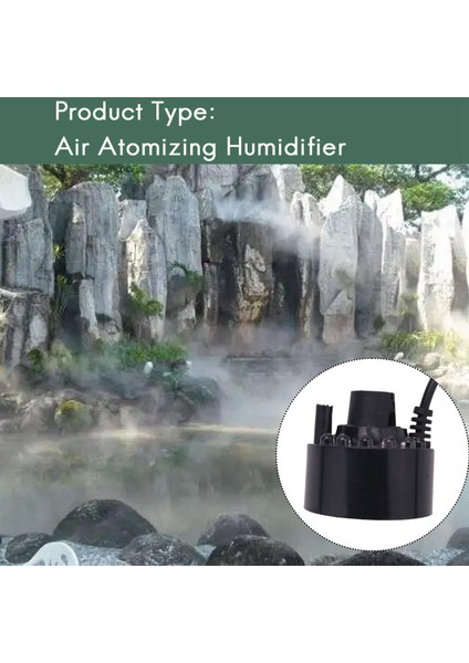 12 LED Endüstriyel Kuluçka Nemlendirici Gölet Hava Udifiermih Dc 24V Mist Maker Sisleyici Su Çeşmesi (Yurt Dışından)