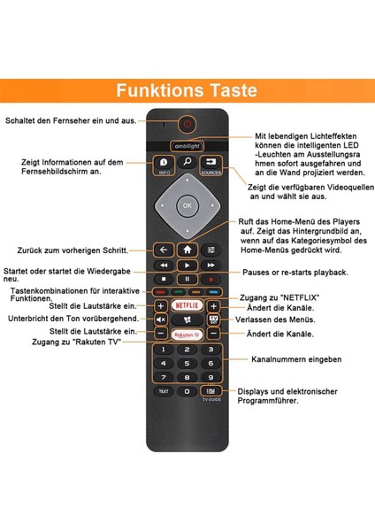 Tüm 4K Akıllı LED Tv Için 2x Uzaktan Kumandanın Değiştirilmesi 75PUS6754/12 65PUS6754/12 65PUS6704/12 55PUS6754 (Yurt Dışından)