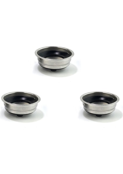 3x Dostu Ayrılabilir Paslanmaz Çelik Kahve Filtresi Sepeti Süzgeç Ev Ofis Için Kahve Makinesi (Tek Fincan) (Yurt Dışından)