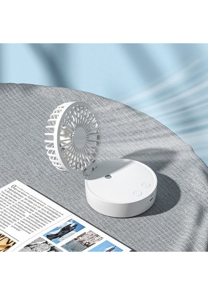 Taşınabilir USB Şarj Edilebilir Nemlendirici Küçük Fan Asılı Boyun Fan El Masaüstü Cep Vantilatörü Mini Fan B (Yurt Dışından) fiyatları